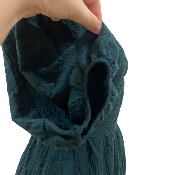 A NEW DAY wrap around casual green mini dress - sz MEDUIM - BOHO casual hippie - Picture 14 of 15